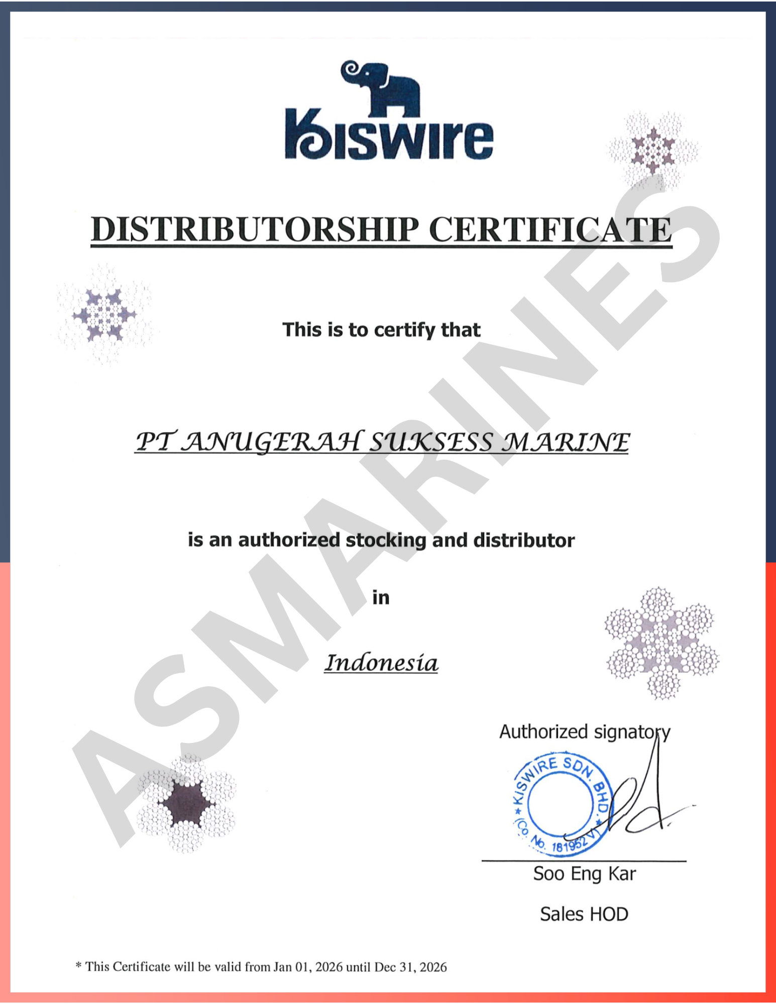 Agency Letter Kiswire